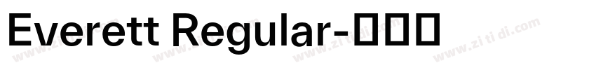 Everett Regular字体转换